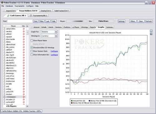 Poker Tracker screenshot