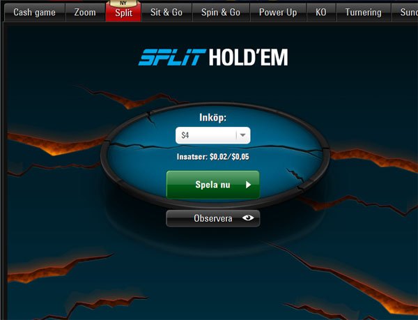 Skärmdump Poker Stars lobby