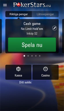 PokerStars mobil screenshot 2